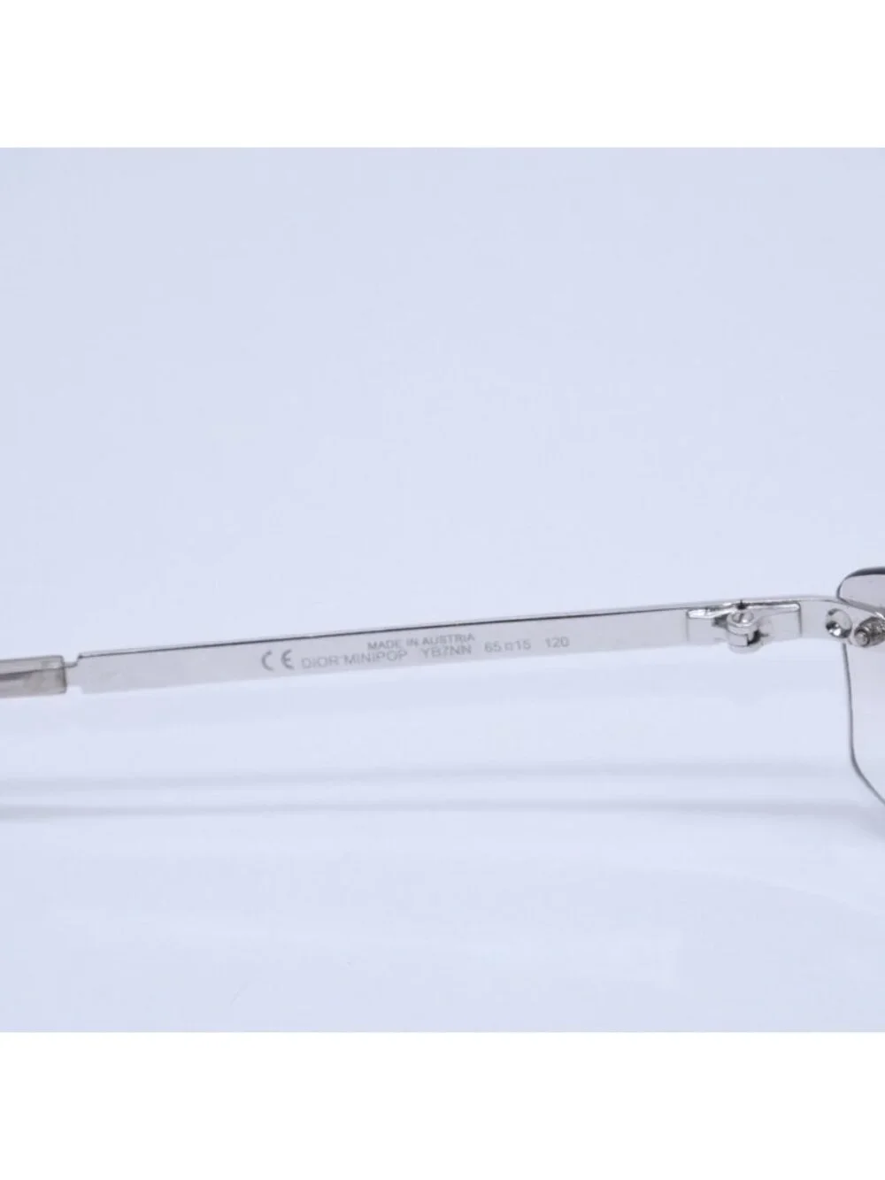 Dior Minipop Rimless Sunglasses Gray Silver Eyewear